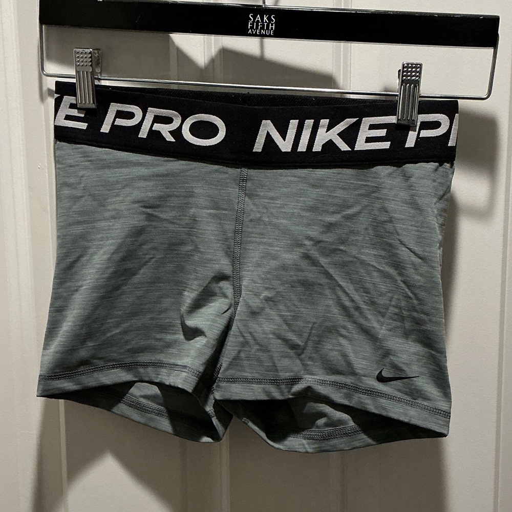 Nike Pro Black and Gray Training Shorts